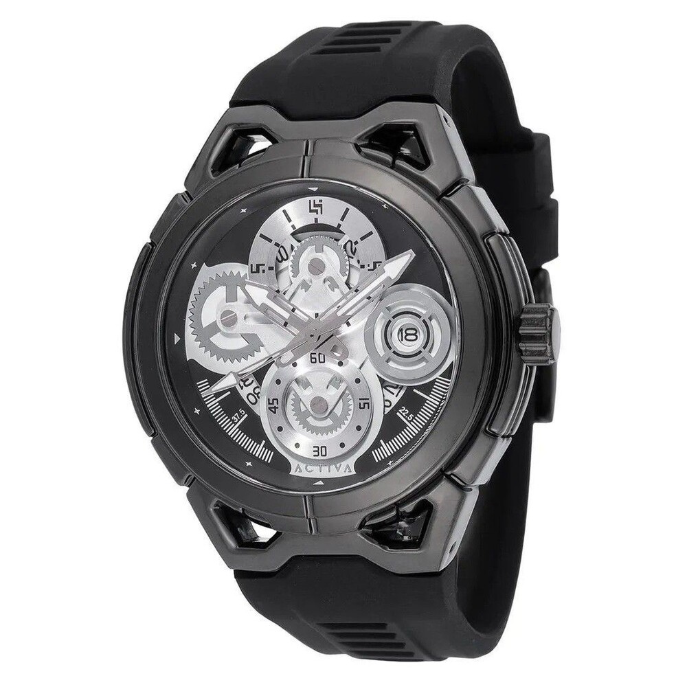 Activa X Invicta Men's Watch 44mm All Black ACW9349-003 New In Box
